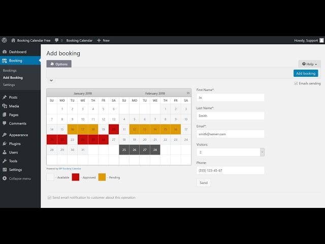 Booking Calendar - Best WordPress Appointment Booking Plugins in 2025