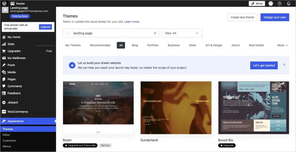How to Create a Landing Page in WordPress for 2025