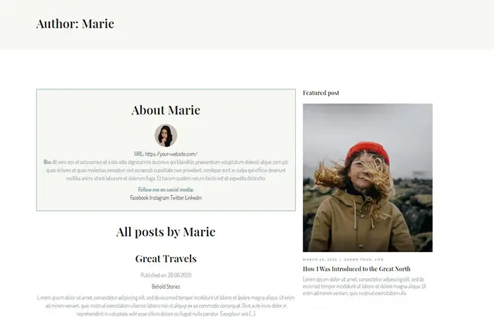 Wordpress Author Page Customization in 2025