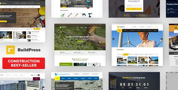 Buildpress - Best Construction WordPress Themes in 2025 by Jackober