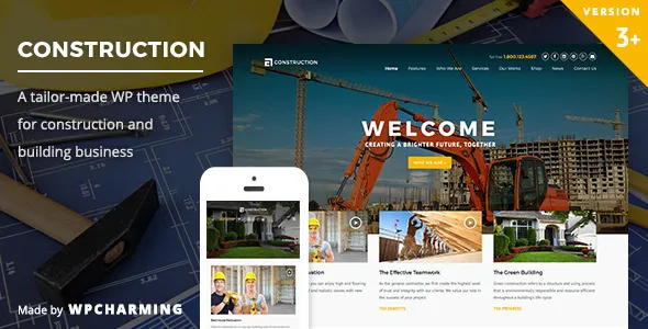 Construction WP - Best Construction WordPress Themes in 2025 by Jackober