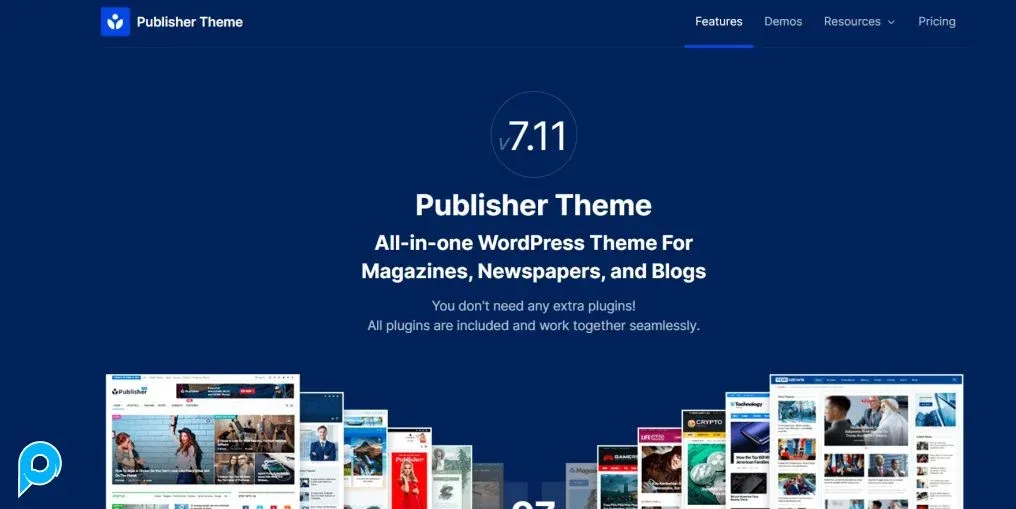 Publisher - Best Magazine WordPress Themes in 2025 by Jackober
