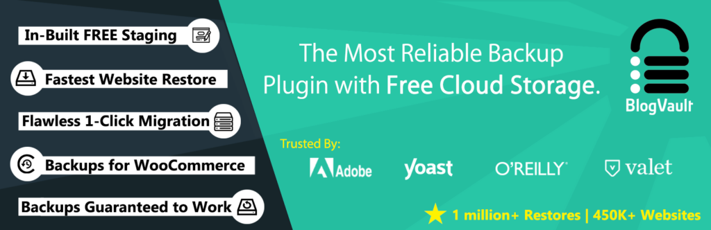 BlogVault - Best WordPress Staging Plugins in 2025